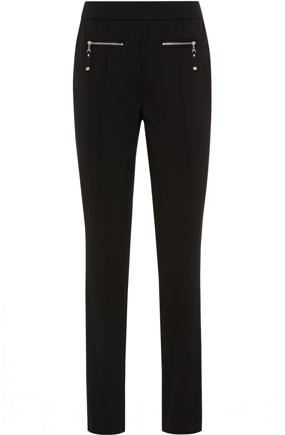 Black Mona Slim Leg Slip On Trousers