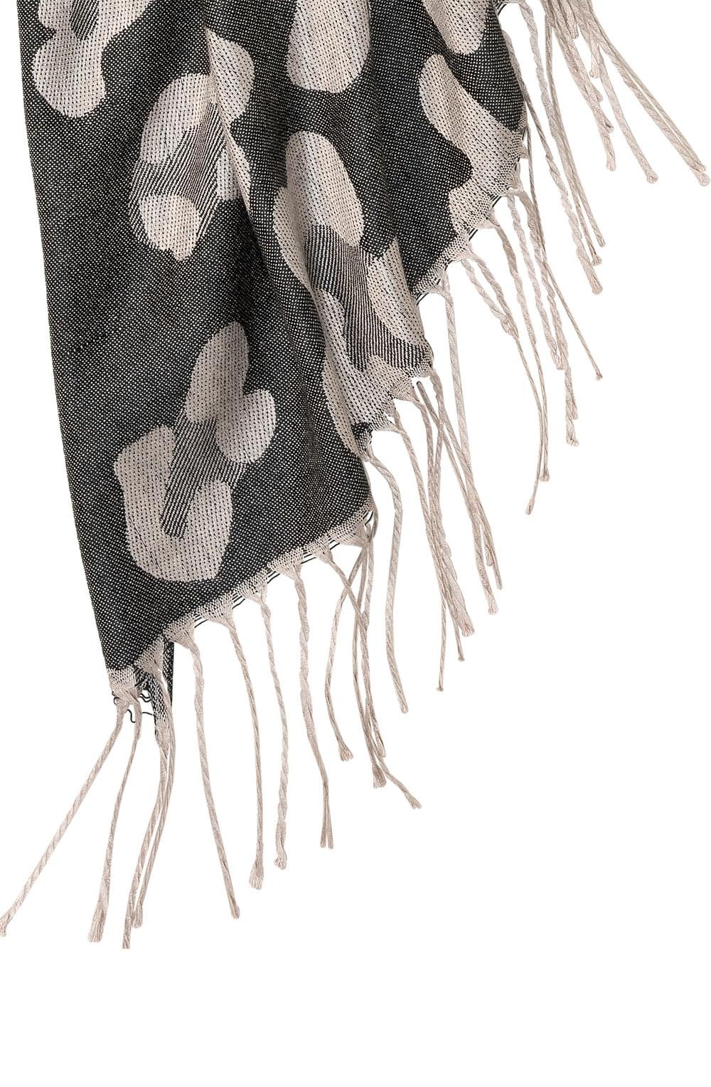 Black Neo Classic Jacquard Scarf