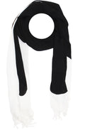 Black & Off White Scarf
