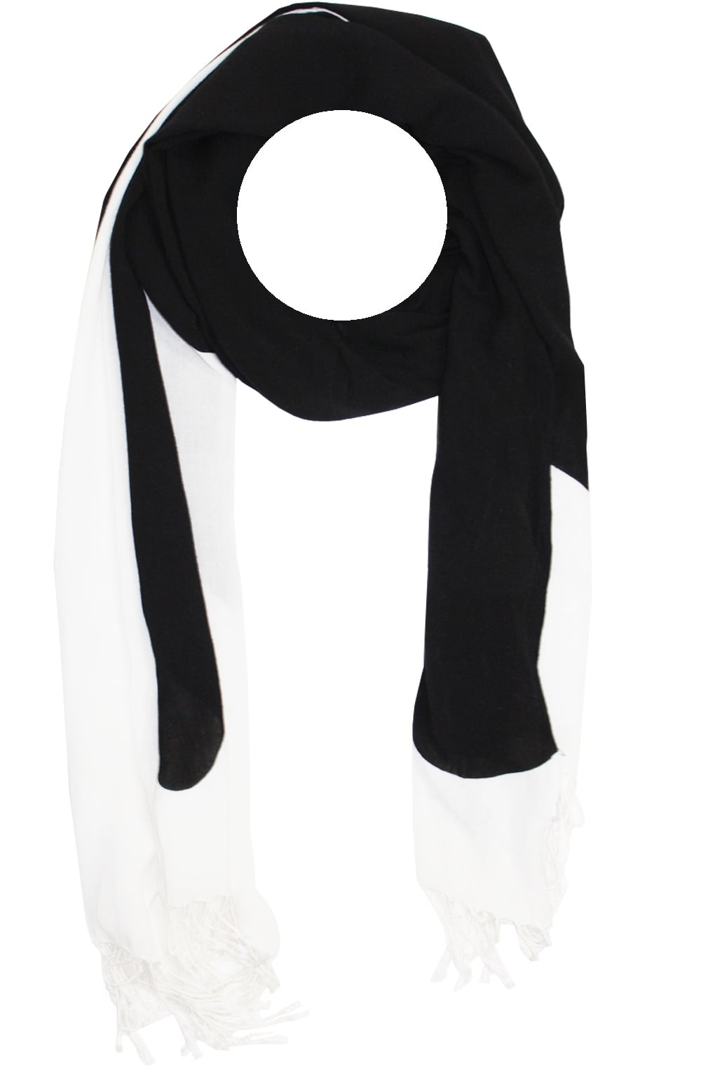 Black & Off White Scarf