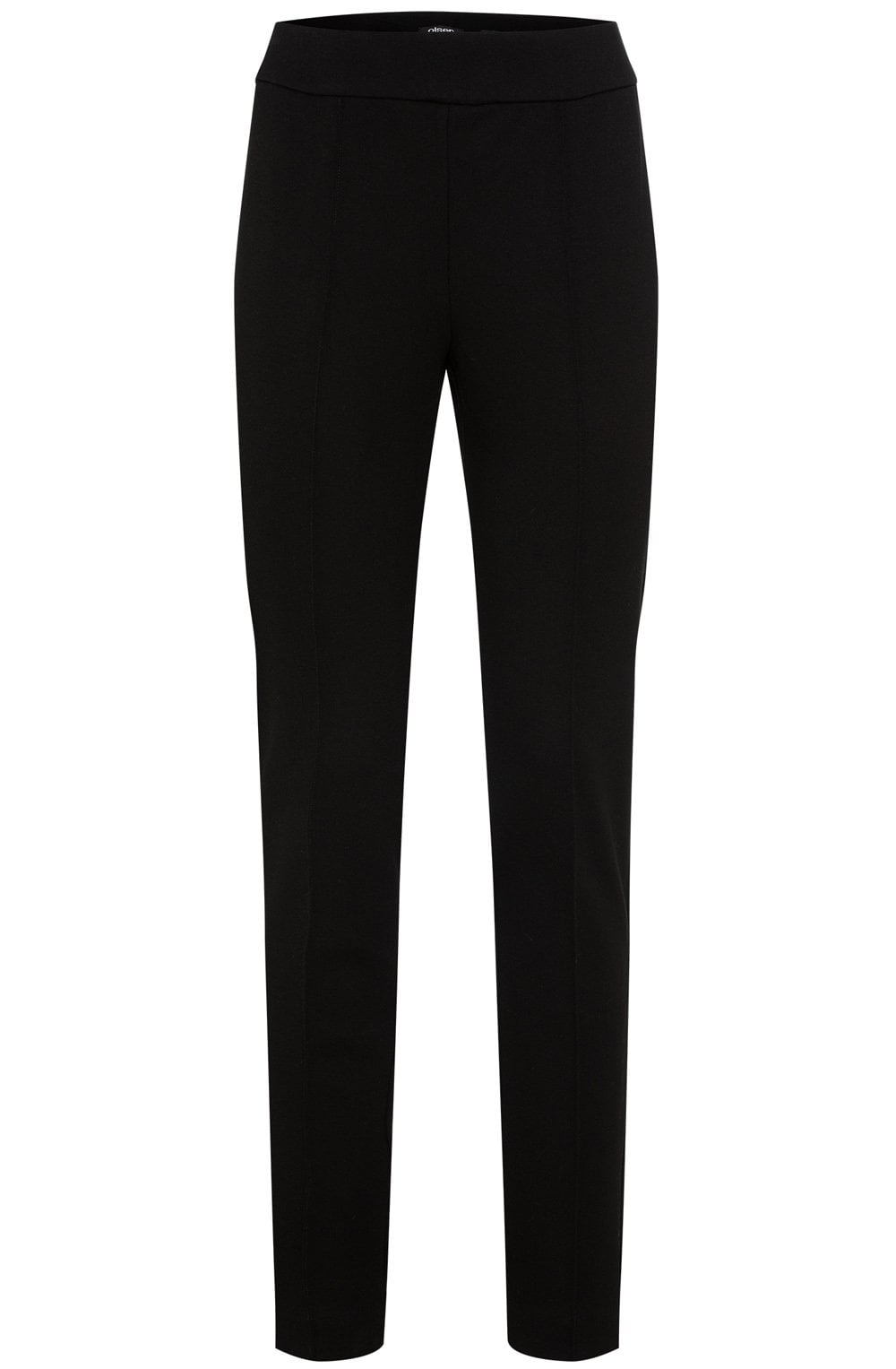 Black Pia Slim Fit Jersey Trousers