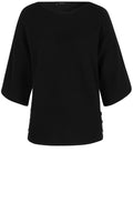 Black Ribbed Knit Sweater