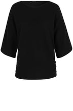 Black Ribbed Knit Sweater