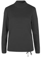 Black Ribbed Knit Sweater