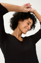 Black Ribbon Knit Henny Jumper