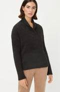 Black Shawl Neck Cora Jumper