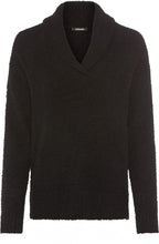 Black Shawl Neck Cora Jumper