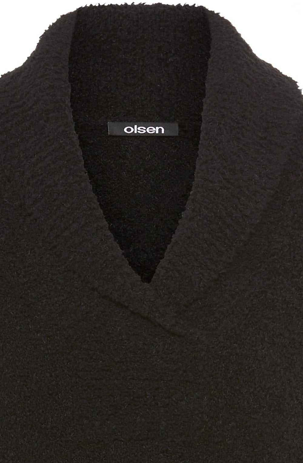 Black Shawl Neck Cora Jumper