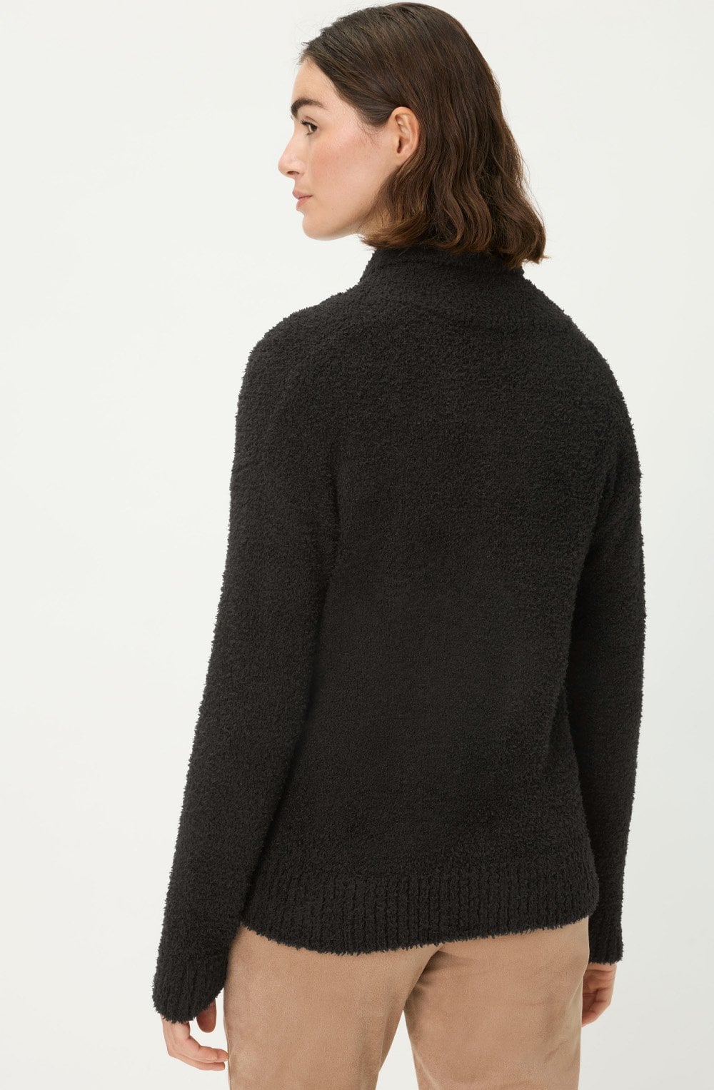 Black Shawl Neck Cora Jumper