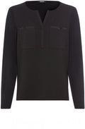 Black Sparkle Pockets Hannah Top
