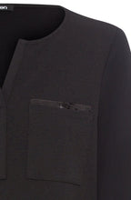 Black Sparkle Pockets Hannah Top