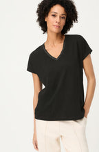 Black V Neck T Shirt