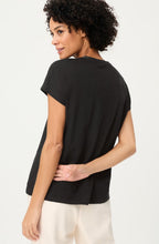 Black V Neck T Shirt