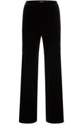 Black Velvet Wide Leg Trousers