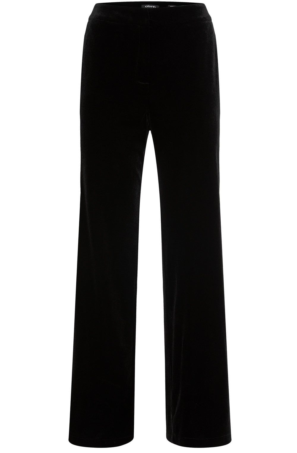 Black Velvet Wide Leg Trousers