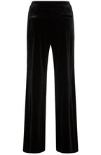 Black Velvet Wide Leg Trousers