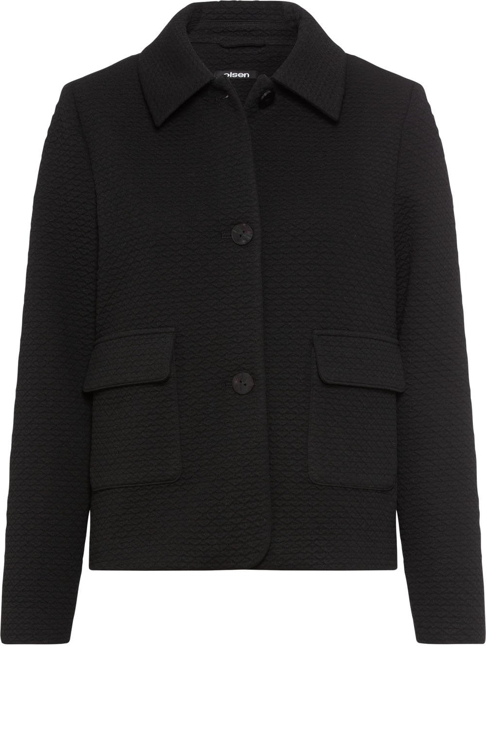 Black Waffle Box Jacket