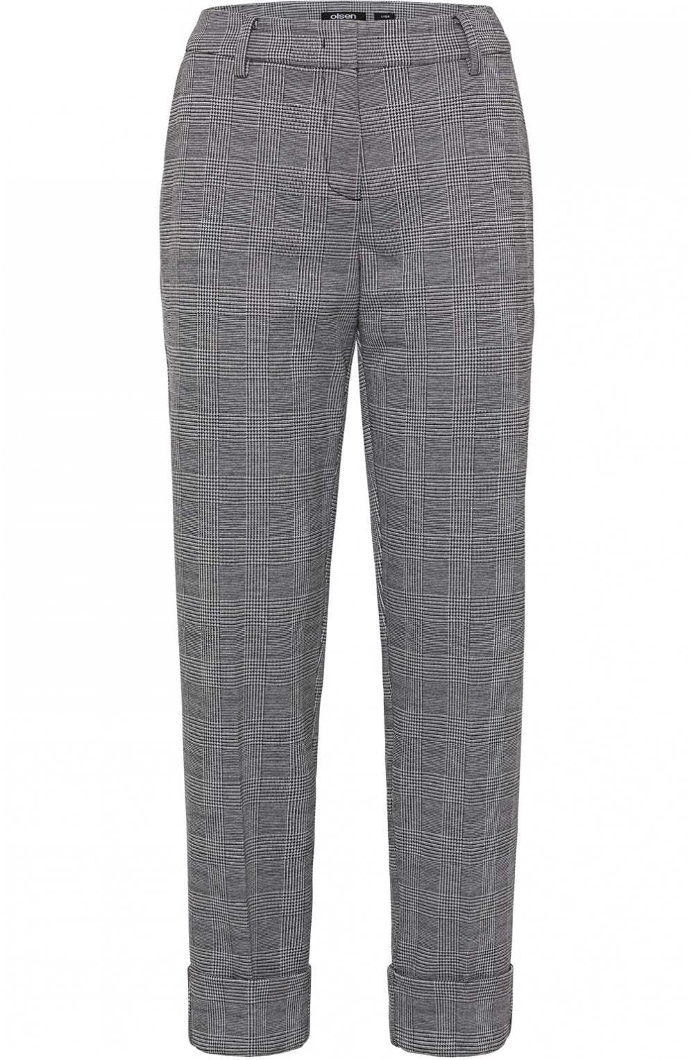 Black & White Check Print Trouser