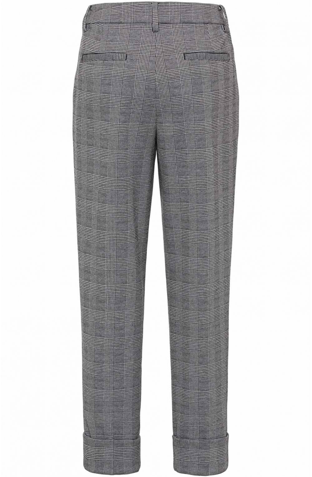 Black & White Check Print Trouser