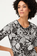 Black & White Floral T Shirt