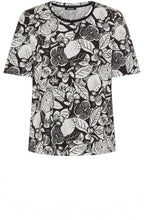 Black & White Floral T Shirt