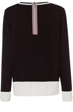 Black & White Knit Jumper