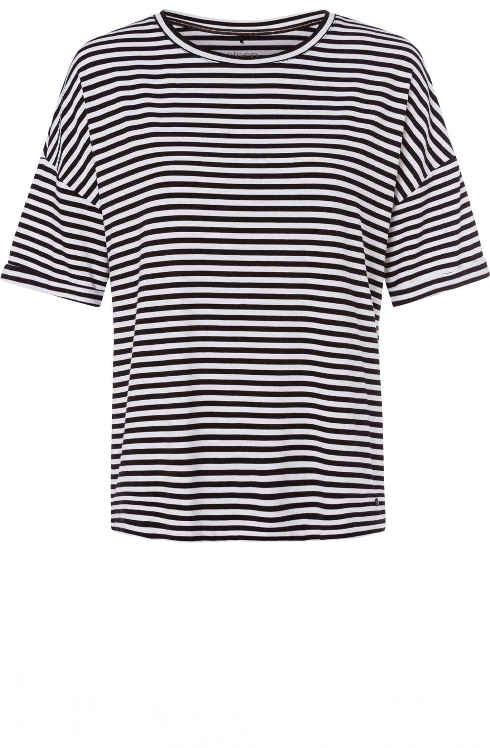 Black & White Striped T Shirt