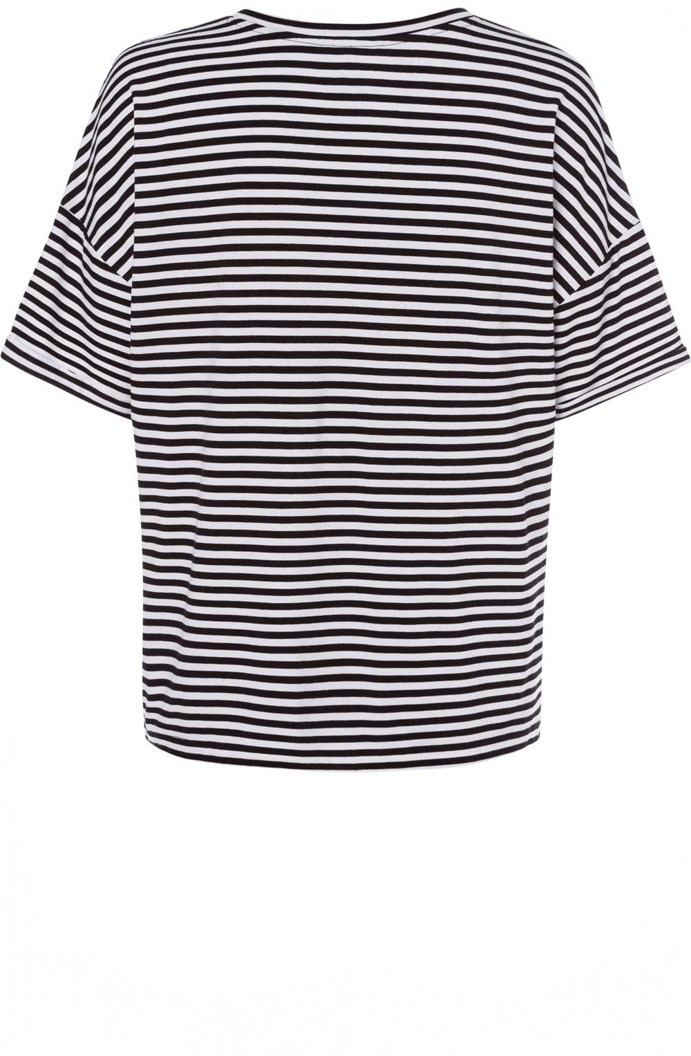 Black & White Striped T Shirt