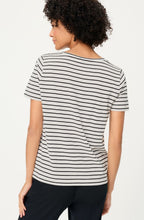Black & White Striped T Shirt
