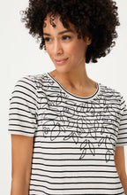 Black & White Striped T Shirt