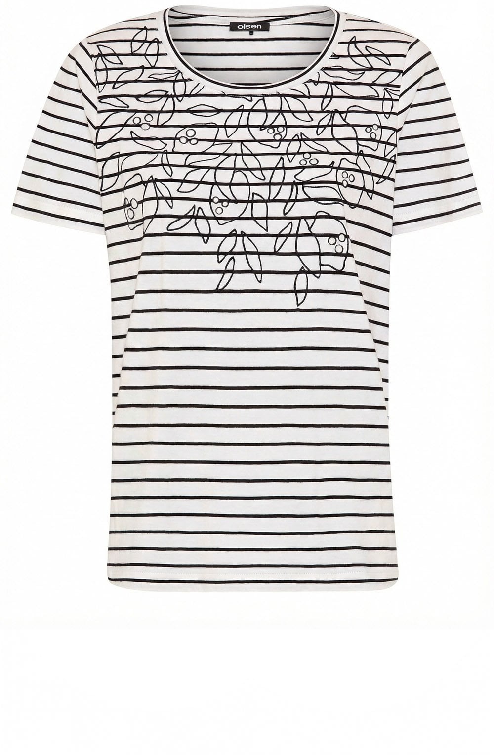 Black & White Striped T Shirt
