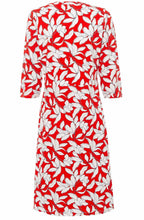 Blossom Red Floral Wrap Effect Dress