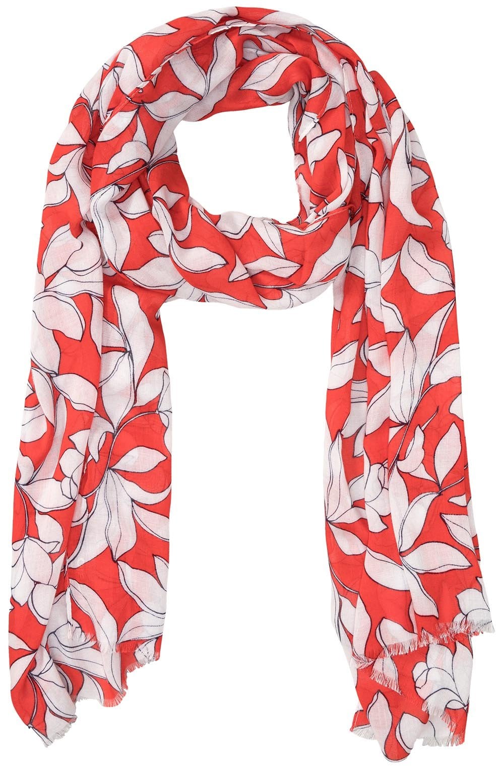 Blossom Red Lightweight Scarf