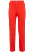 Blossom Red Mona Slim Leg Trousers