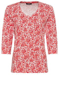 Blossom Red Patterned Top