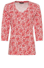 Blossom Red Patterned Top