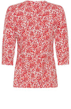 Blossom Red Patterned Top