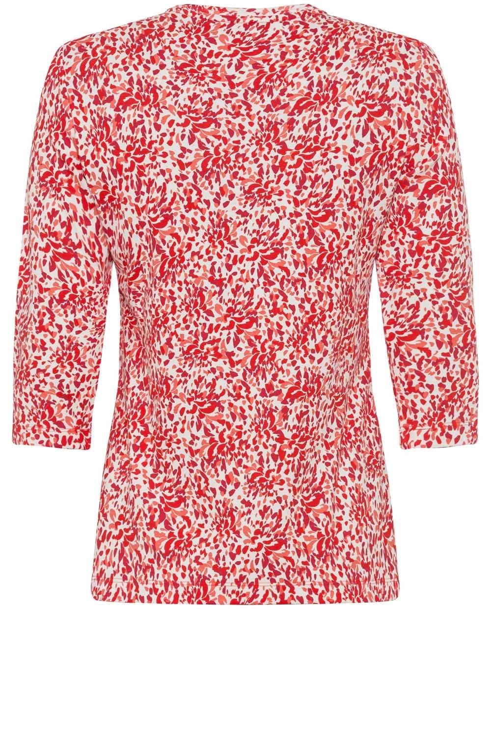 Blossom Red Patterned Top