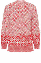 Blossom Red Tie Neck Top
