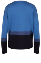 Blue Block Design Sweater