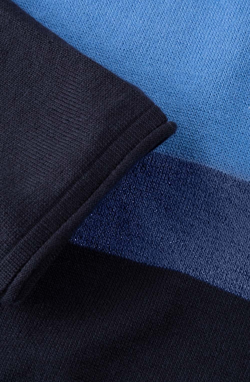 Blue Block Design Sweater
