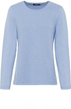 Blue Breeze Herringbone Knit Jumper