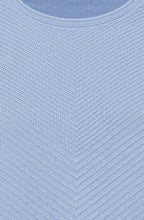 Blue Breeze Herringbone Knit Jumper