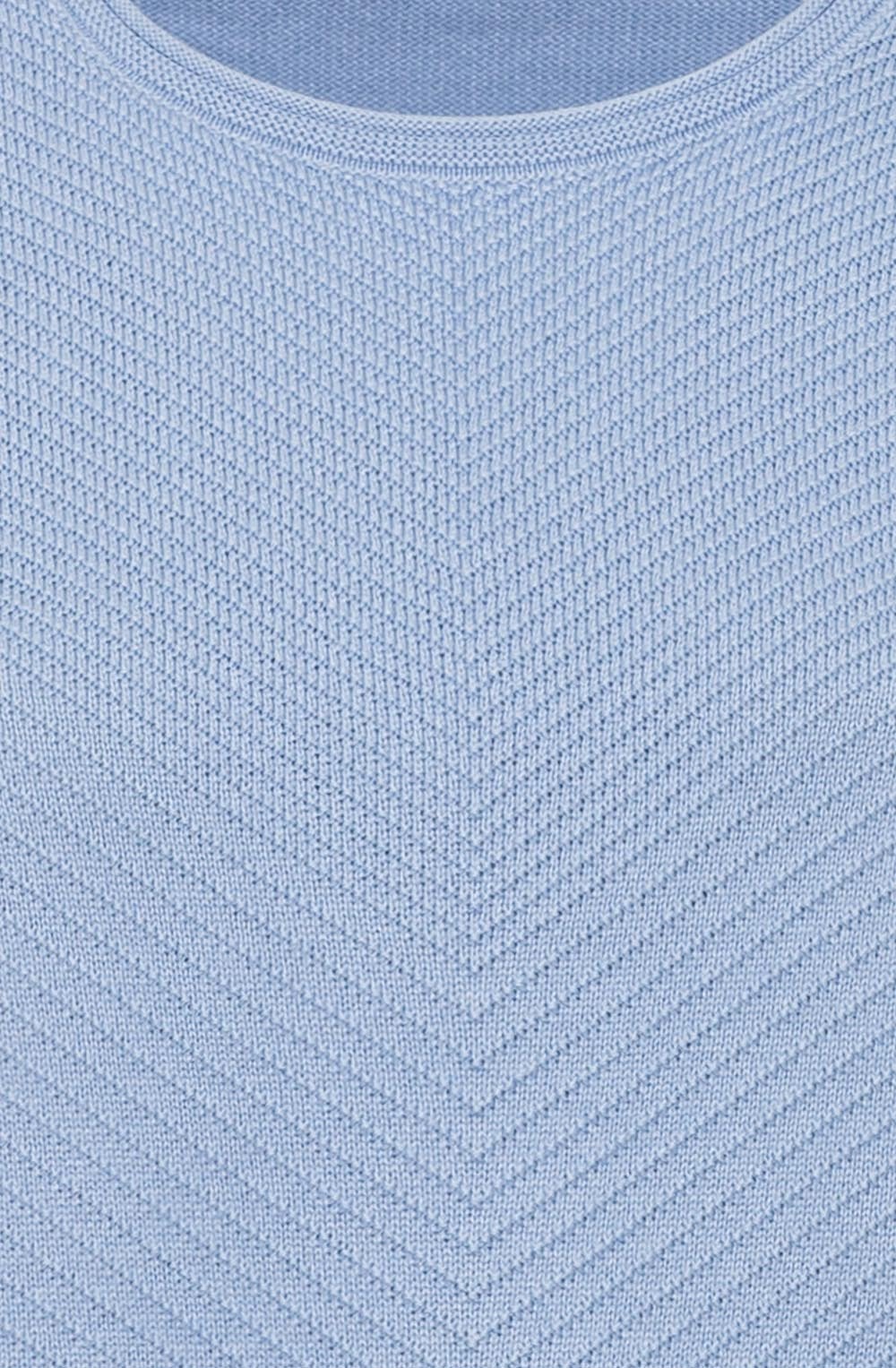 Blue Breeze Herringbone Knit Jumper