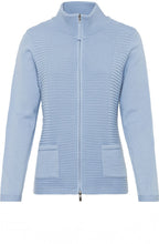 Blue Breeze Ribbed Knit Cardigan