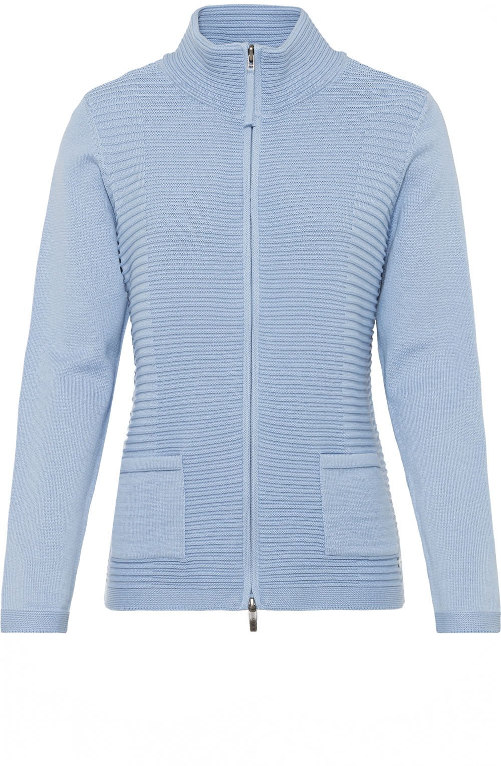 Blue Breeze Ribbed Knit Cardigan