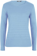Blue Contrasting Knit Sweater