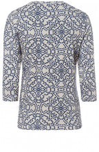 Blue & Cream Spot Design Top