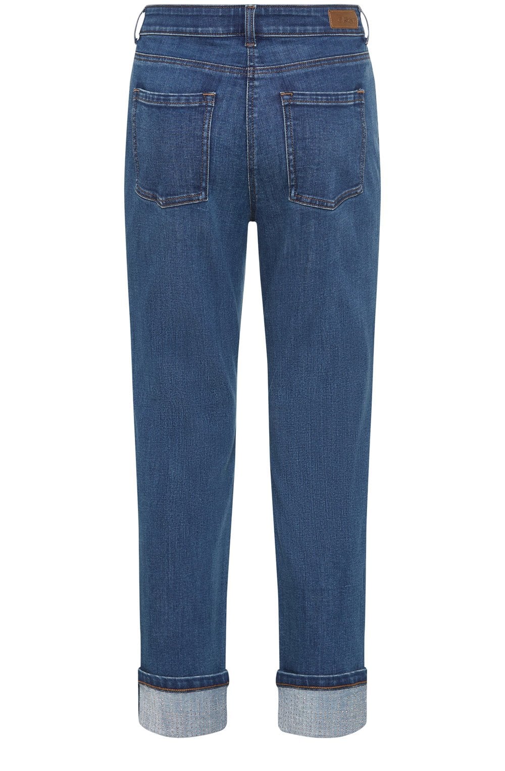 Blue Denim Diamante Turn Up Mona Jeans