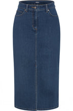 Blue Denim Longline Skirt